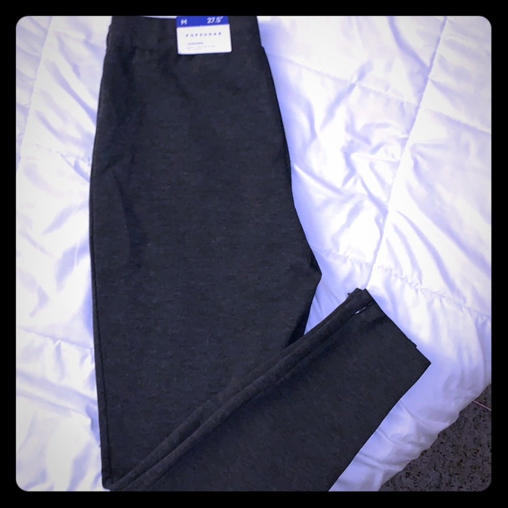 NWT Popsugar Charcoal Gray Ponte Pants Leggings M